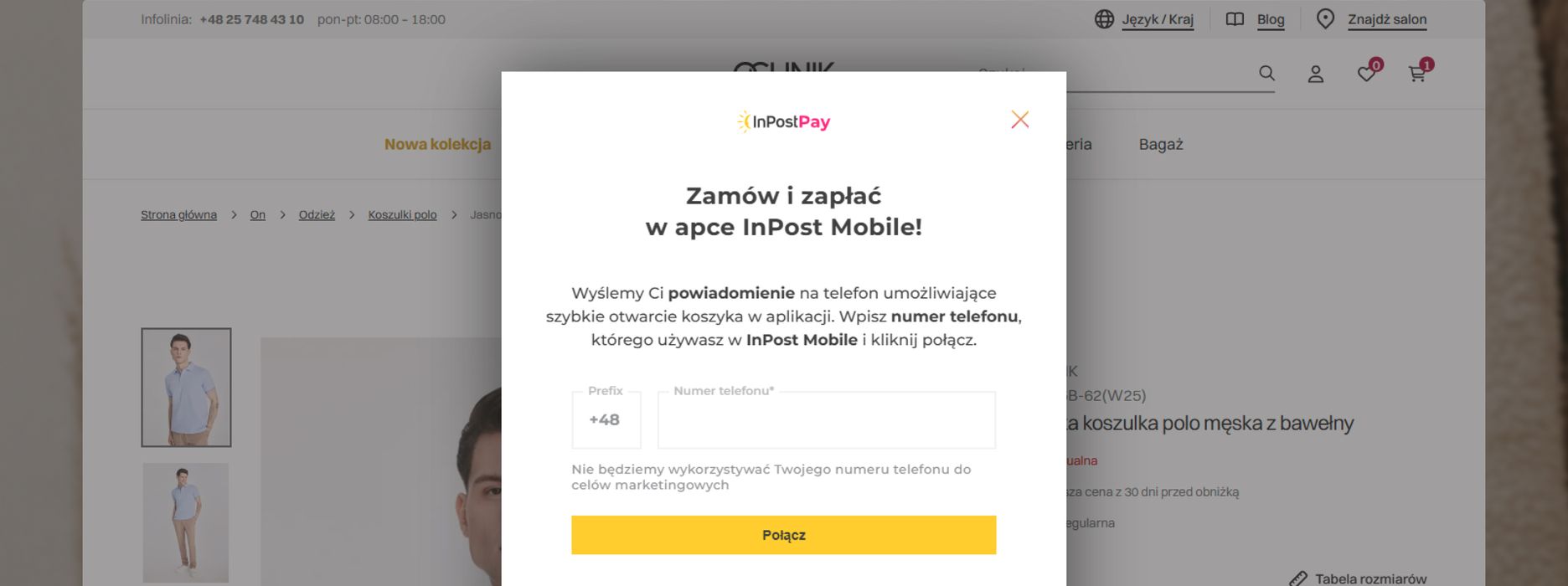 Zintegrowany moduł InPost Pay umożliwiający wybór dostawy i płatności jednym przyciskiem